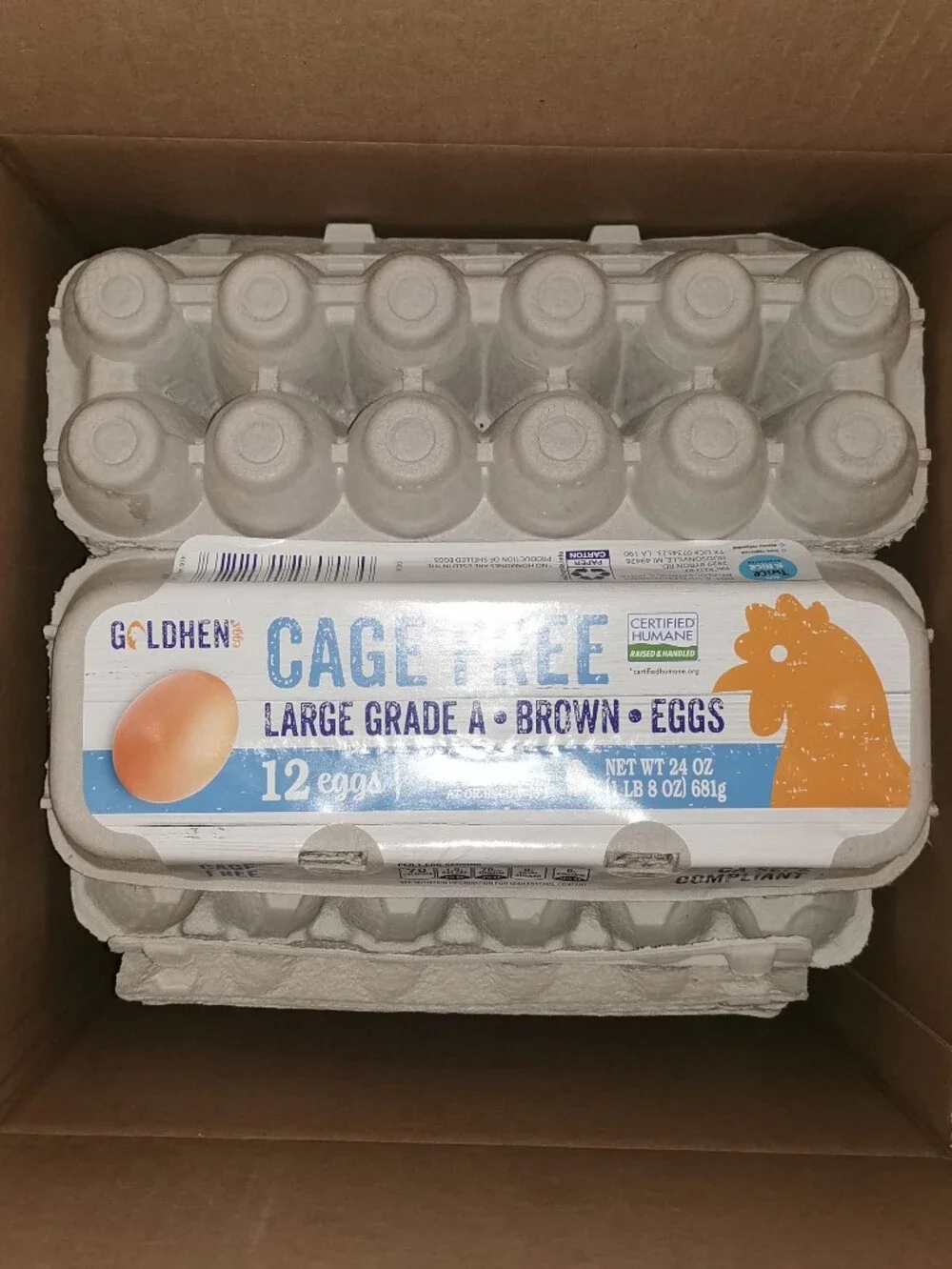 30 Pieces Egg Cartons Clean Natural Paper Pulp Holds 12 Large Eggs